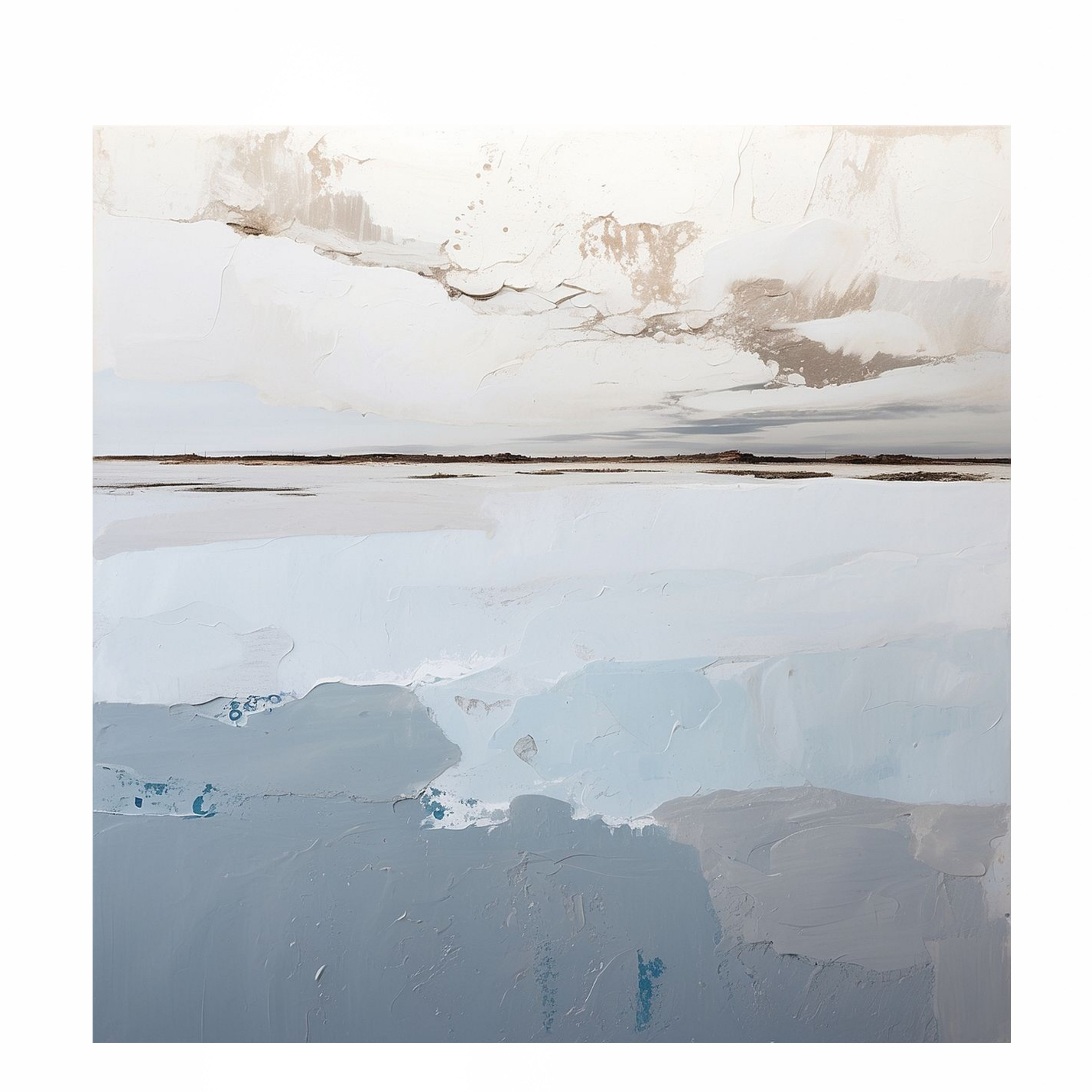 Frozen Calm – 40" x 40"