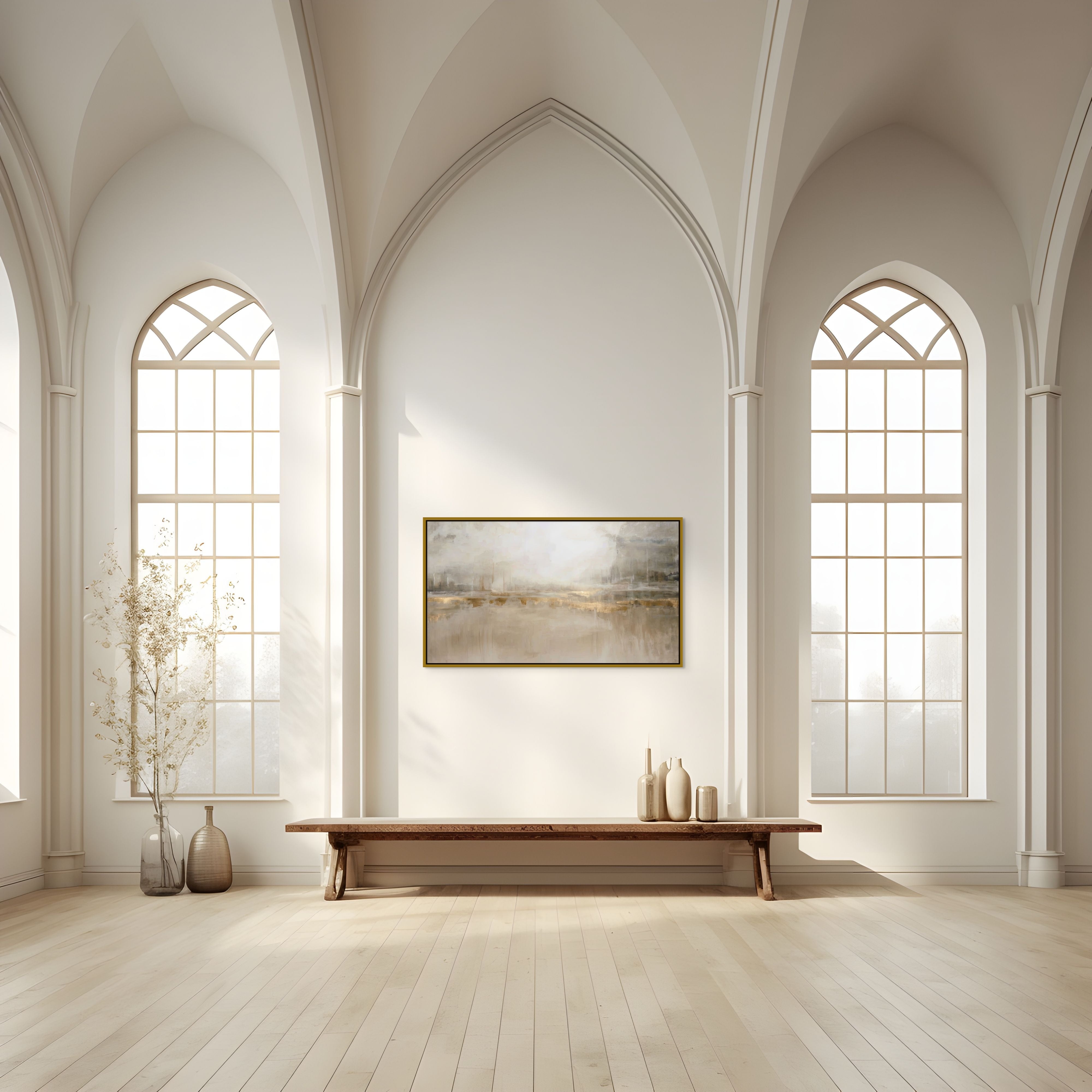 Gilded Tranquility – 28" x 58"