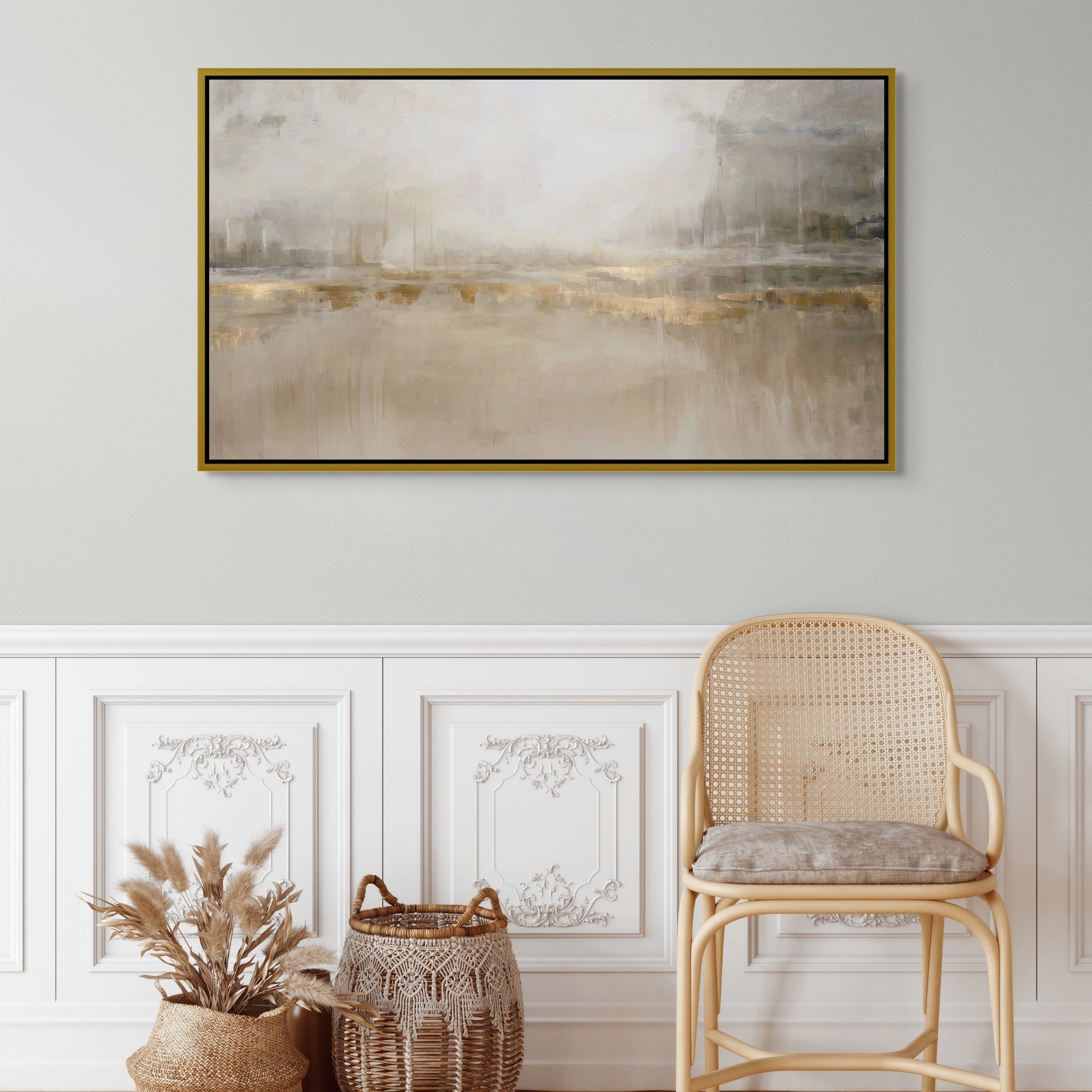 Gilded Tranquility – 28" x 58"