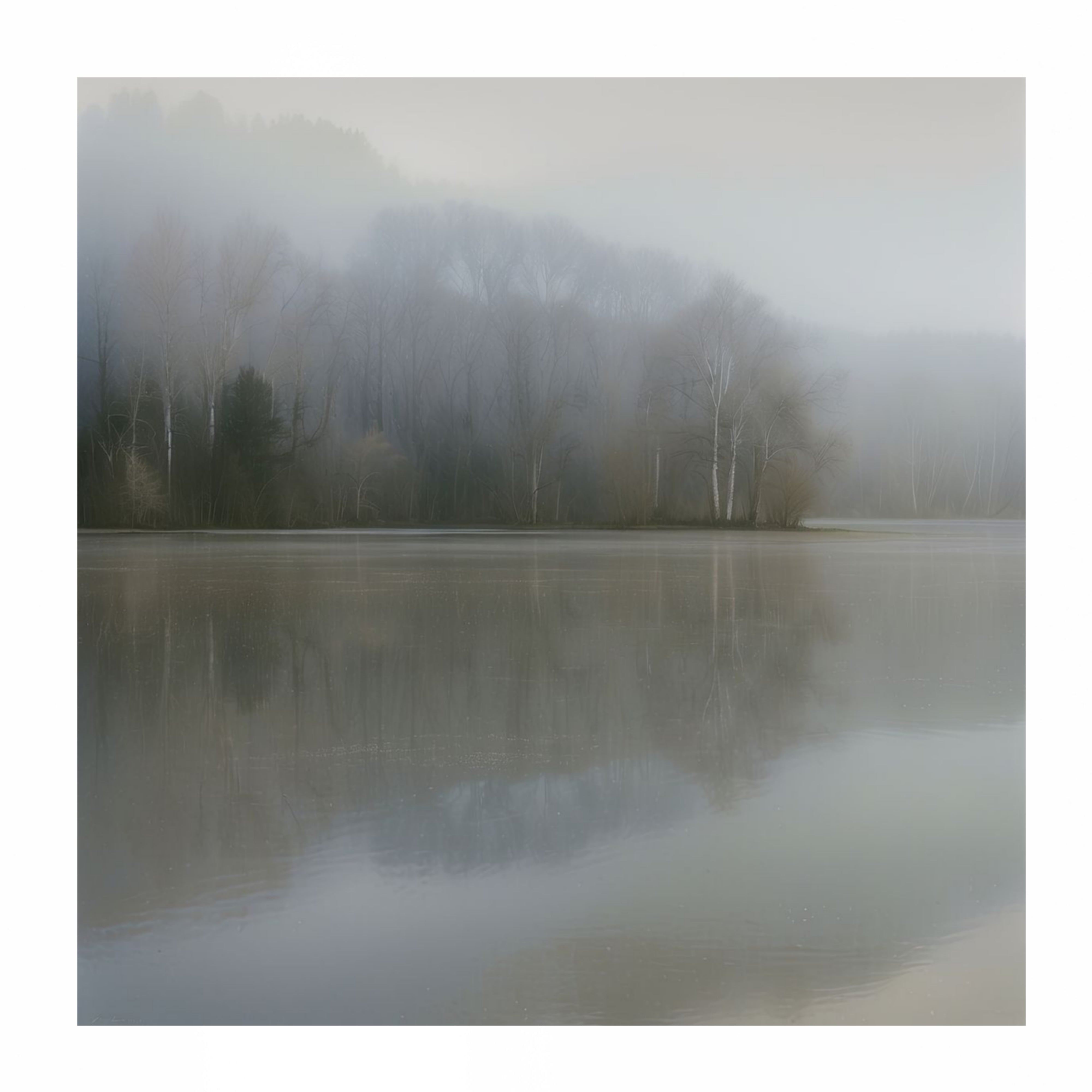 Misty Reflection – 40" x 40"